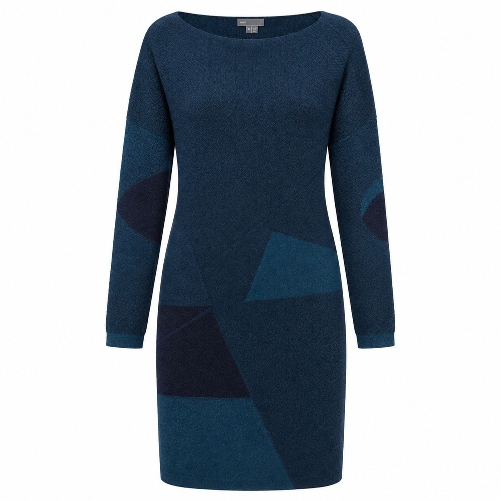 Vince Quiet Luxury Wool Cashmere Sweater Dress Womens Size Medium Chic Retro Mod